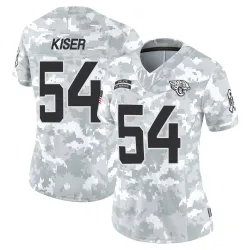 Women's Jack Kiser Jacksonville Jaguars No.54 Limited 2024 Salute to Service Jersey - Arctic Camo