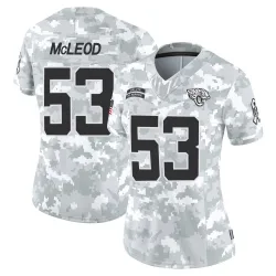 Women's Jalen McLeod Jacksonville Jaguars No.53 Limited 2024 Salute to Service Jersey - Arctic Camo