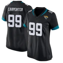 Women's James Carpenter Jacksonville Jaguars No.99 Game Jersey - Black