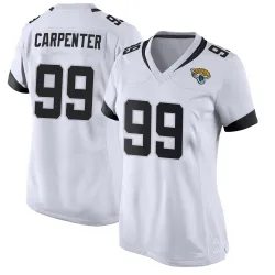 Women's James Carpenter Jacksonville Jaguars No.99 Game Jersey - White