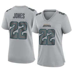 Women's Jarrian Jones Jacksonville Jaguars No.22 Game Atmosphere Fashion Jersey - Gray