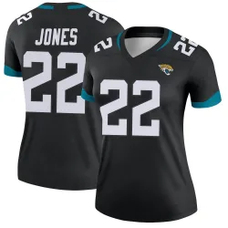 Women's Jarrian Jones Jacksonville Jaguars No.22 Legend Jersey - Black