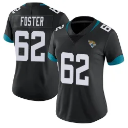 Women's Javon Foster Jacksonville Jaguars No.62 Limited Vapor Untouchable Jersey - Black