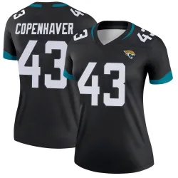 Women's John Copenhaver Jacksonville Jaguars No.43 Legend Jersey - Black