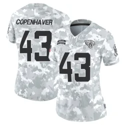 Women's John Copenhaver Jacksonville Jaguars No.43 Limited 2024 Salute to Service Jersey - Arctic Camo