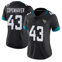 Women's John Copenhaver Jacksonville Jaguars No.43 Limited Vapor Untouchable Jersey - Black