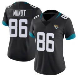 Women's Johnny Mundt Jacksonville Jaguars No.86 Limited Vapor Untouchable Jersey - Black