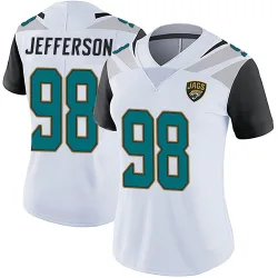 Women's Jordan Jefferson Jacksonville Jaguars No.98 Limited Vapor Untouchable Jersey - White