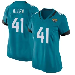 Women's Josh Hines-Allen Jacksonville Jaguars No.41 Game Jersey - Teal