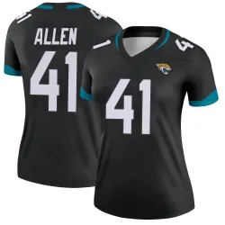 Women's Josh Hines-Allen Jacksonville Jaguars No.41 Legend Jersey - Black