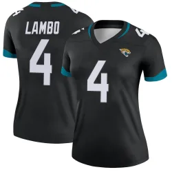 Women's Josh Lambo Jacksonville Jaguars No.4 Legend Jersey - Black
