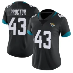 Women's Josh Proctor Jacksonville Jaguars No.43 Limited Vapor Untouchable Jersey - Black