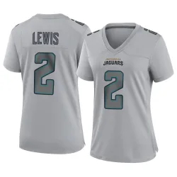Women's Jourdan Lewis Jacksonville Jaguars No.2 Game Atmosphere Fashion Jersey - Gray