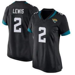 Women's Jourdan Lewis Jacksonville Jaguars No.2 Game Jersey - Black