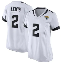 Women's Jourdan Lewis Jacksonville Jaguars No.2 Game Jersey - White