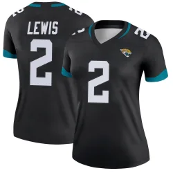 Women's Jourdan Lewis Jacksonville Jaguars No.2 Legend Jersey - Black