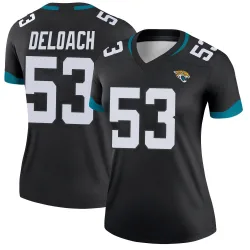 Women's Kalen DeLoach Jacksonville Jaguars No.53 Legend Jersey - Black