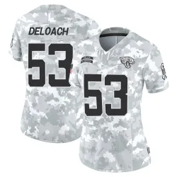 Women's Kalen DeLoach Jacksonville Jaguars No.53 Limited 2024 Salute to Service Jersey - Arctic Camo