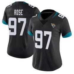 Women's Keivie Rose Jacksonville Jaguars No.97 Limited Vapor Untouchable Jersey - Black