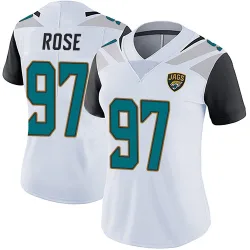 Women's Keivie Rose Jacksonville Jaguars No.97 Limited Vapor Untouchable Jersey - White