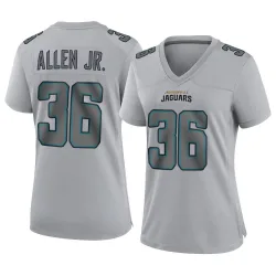 Women's LeQuint Allen Jr. Jacksonville Jaguars No.36 Game Atmosphere Fashion Jersey - Gray