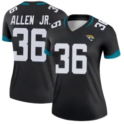 Women's LeQuint Allen Jr. Jacksonville Jaguars No.36 Legend Jersey - Black