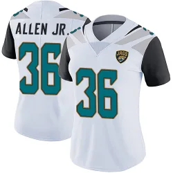 Women's LeQuint Allen Jr. Jacksonville Jaguars No.36 Limited Vapor Untouchable Jersey - White