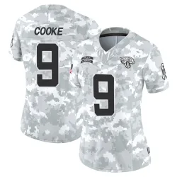 Women's Logan Cooke Jacksonville Jaguars No.9 Limited 2024 Salute to Service Jersey - Arctic Camo