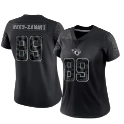 Women's Louis Rees-Zammit Jacksonville Jaguars No.89 Limited Reflective Jersey - Black