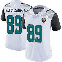 Women's Louis Rees-Zammit Jacksonville Jaguars No.89 Limited Vapor Untouchable Jersey - White