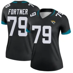 Women's Luke Fortner Jacksonville Jaguars No.79 Legend Jersey - Black