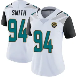 Women's Maason Smith Jacksonville Jaguars No.94 Limited Vapor Untouchable Jersey - White