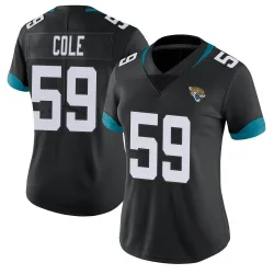 Women's Myles Cole Jacksonville Jaguars No.59 Limited Vapor Untouchable Jersey - Black