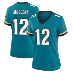 Women's Nick Mullens Jacksonville Jaguars No.12 Game Prowler Throwback Jersey - Teal