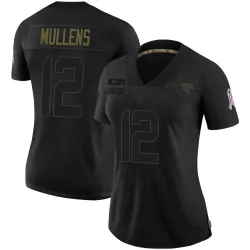 Women's Nick Mullens Jacksonville Jaguars No.12 Limited 2020 Salute To Service Jersey - Black