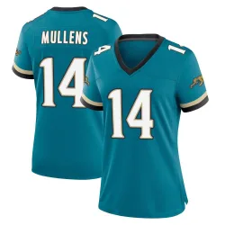 Women's Nick Mullens Jacksonville Jaguars No.14 Game Prowler Throwback Jersey - Teal