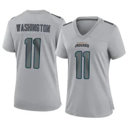 Women's Parker Washington Jacksonville Jaguars No.11 Game Atmosphere Fashion Jersey - Gray