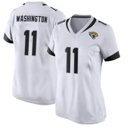 Women's Parker Washington Jacksonville Jaguars No.11 Game Jersey - White