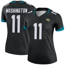 Women's Parker Washington Jacksonville Jaguars No.11 Legend Jersey - Black