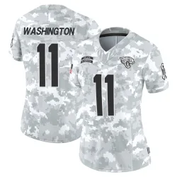 Women's Parker Washington Jacksonville Jaguars No.11 Limited 2024 Salute to Service Jersey - Arctic Camo