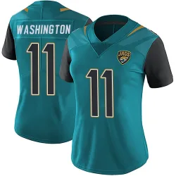 Women's Parker Washington Jacksonville Jaguars No.11 Limited Vapor Untouchable Team Color Jersey - Teal
