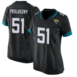 Women's Paul Posluszny Jacksonville Jaguars No.51 Game Jersey - Black