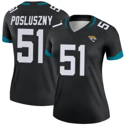 Women's Paul Posluszny Jacksonville Jaguars No.51 Legend Jersey - Black