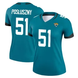 Women's Paul Posluszny Jacksonville Jaguars No.51 Legend Jersey - Teal