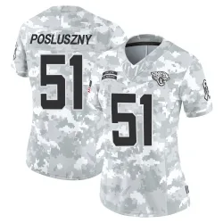 Women's Paul Posluszny Jacksonville Jaguars No.51 Limited 2024 Salute to Service Jersey - Arctic Camo