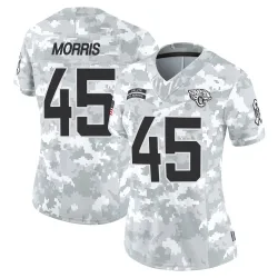 Women's Quintin Morris Jacksonville Jaguars No.45 Limited 2024 Salute to Service Jersey - Arctic Camo