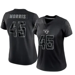 Women's Quintin Morris Jacksonville Jaguars No.45 Limited Reflective Jersey - Black