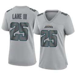Women's Rayuan Lane III Jacksonville Jaguars No.25 Game Atmosphere Fashion Jersey - Gray