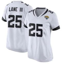 Women's Rayuan Lane III Jacksonville Jaguars No.25 Game Jersey - White