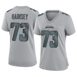 Women's Robert Hainsey Jacksonville Jaguars No.73 Game Atmosphere Fashion Jersey - Gray